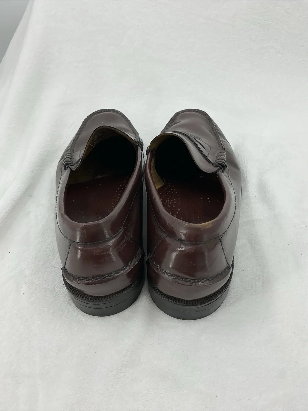 Sebago Men’s Burgundy Leather Penny Loafers B41